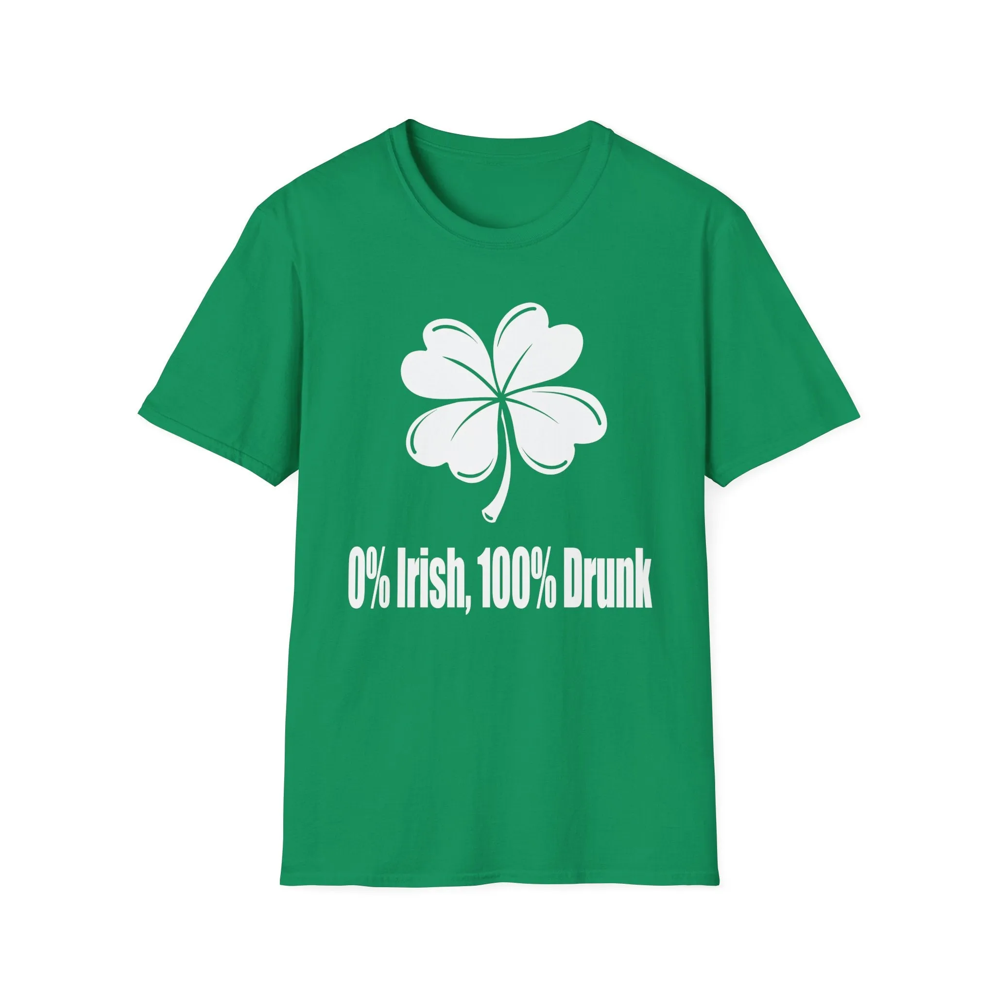 0% Irish, 100% Drunk | Deluxe St Patrick's Day Tee