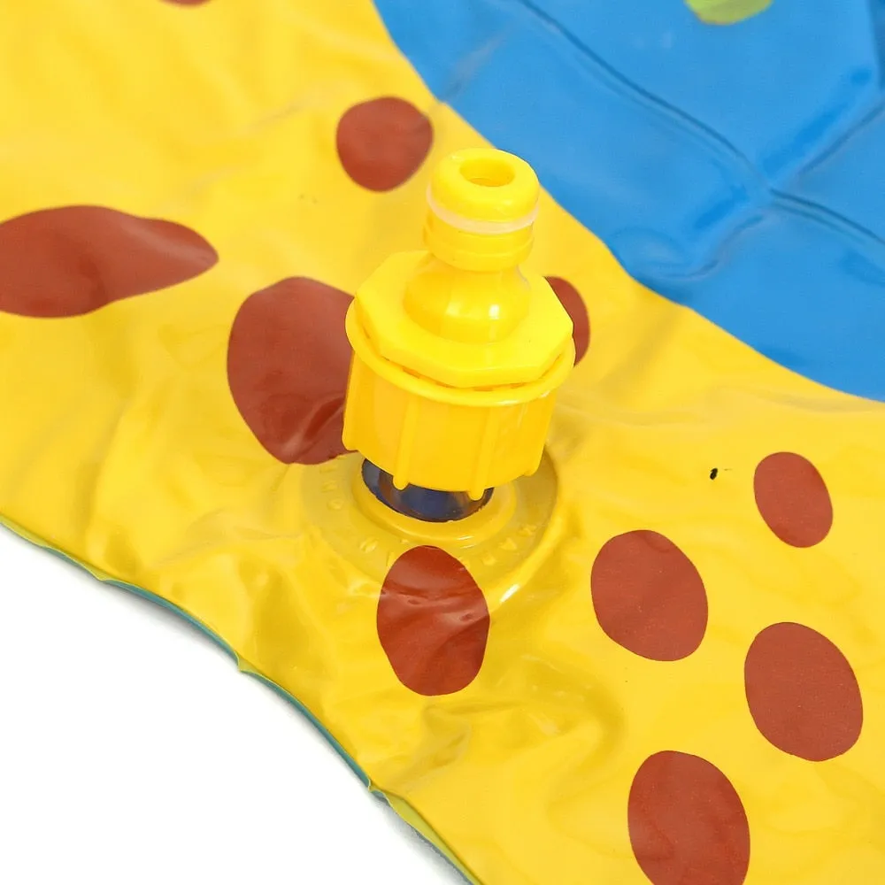100cm Summer Children's Outdoor Play Water Games Beach Mat Lawn Inflatable Sprinkler Cushion