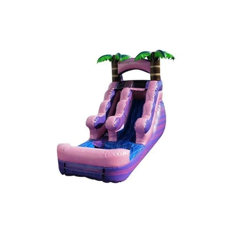 12 ft Pink Sparkle Inflatable Water Slide