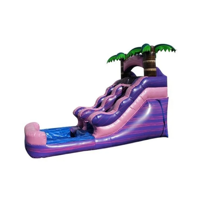 12 ft Pink Sparkle Inflatable Water Slide