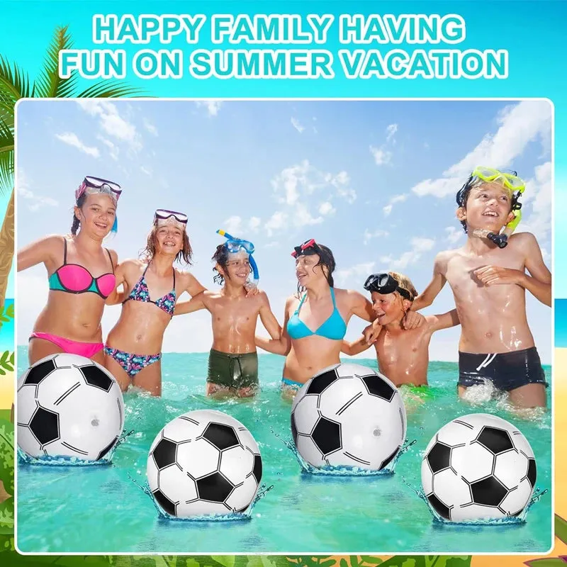 12"/16" Inflatable Large Beach Balls for Kids Adults Durable Pool Toys for Summer Water Games Rainbow Beachball Party Favors