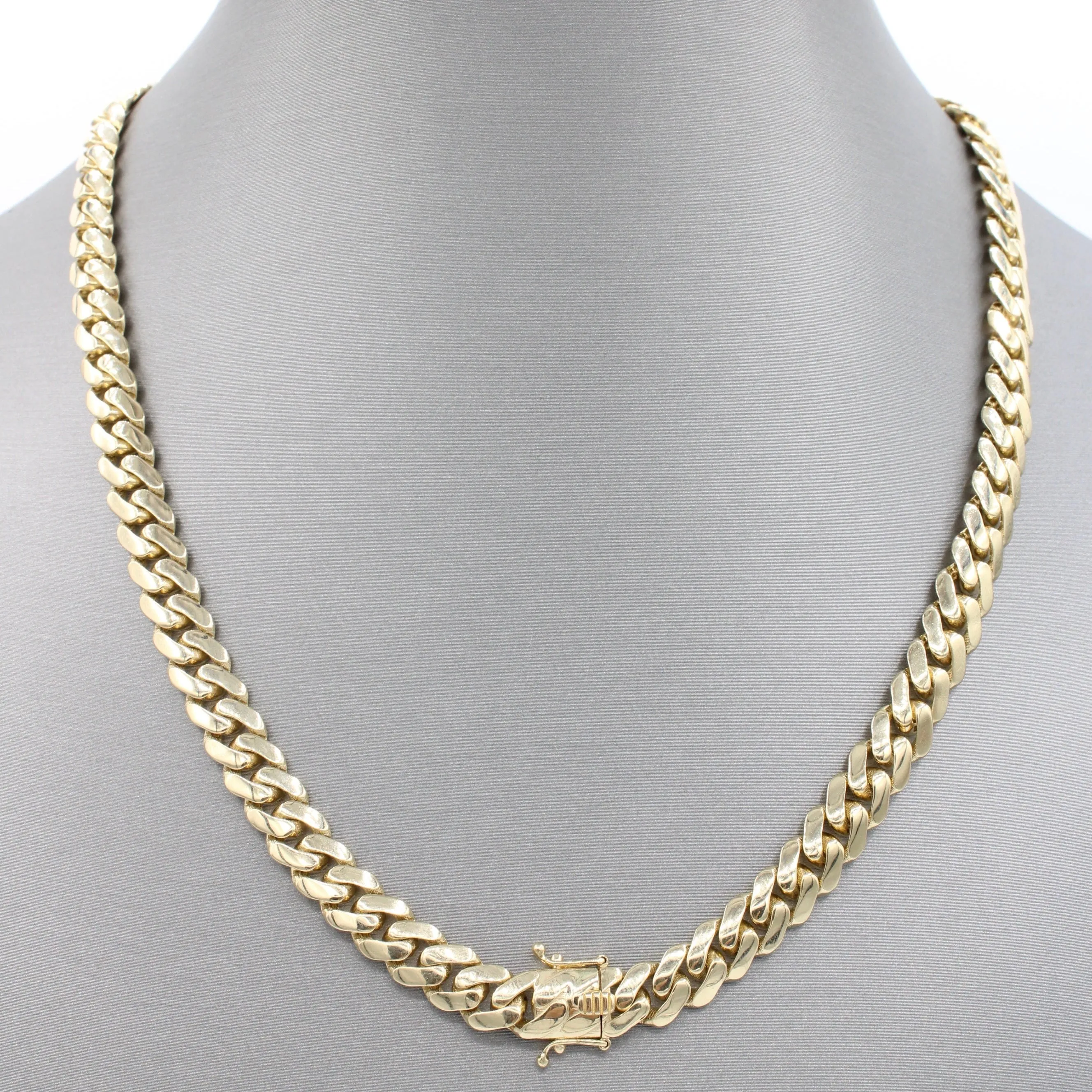 14K Cuban Semi Solid Choker (8MM - 17" Inches) JTJ™