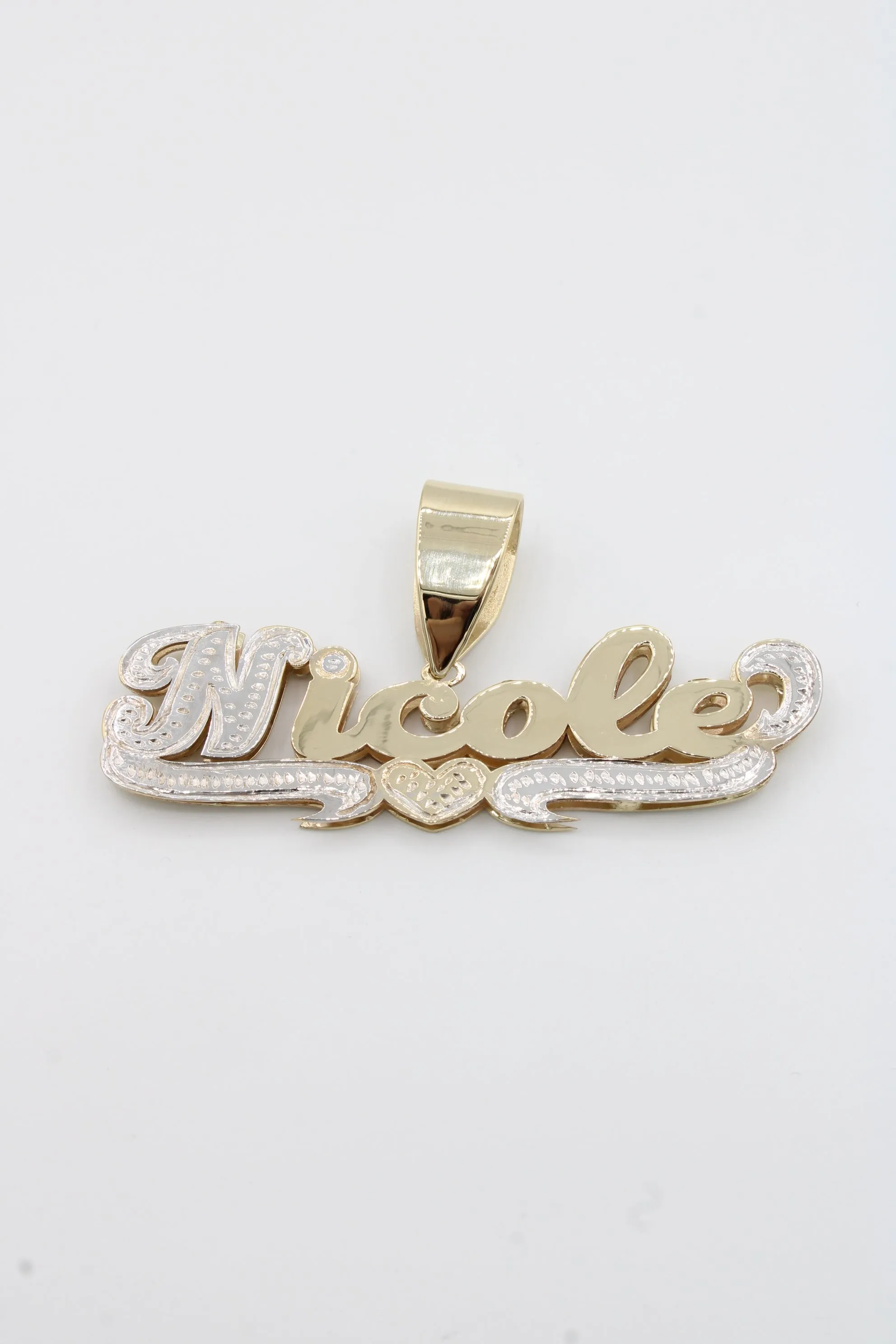14k Custom Name Pendant   Hollow Cuban Choker for Women (16" Inches) 😍 JTJ™
