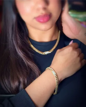 14k Hollow Choker & Bracelet Set (7 mm) JTJ™