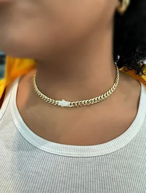 14k Hollow Cuban Choker for Women (16" Inches) JTJ™