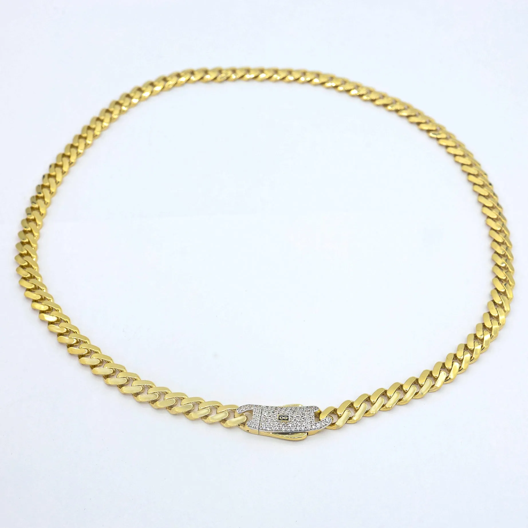 14k Hollow Cuban MONACI Choker & Bracelet Set (6MM) JTJ™