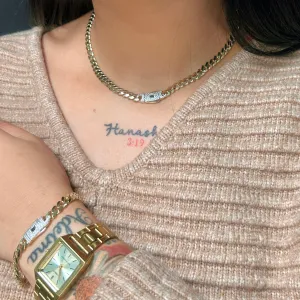 14k Hollow Cuban MONACI Choker & Bracelet Set (6MM) JTJ™