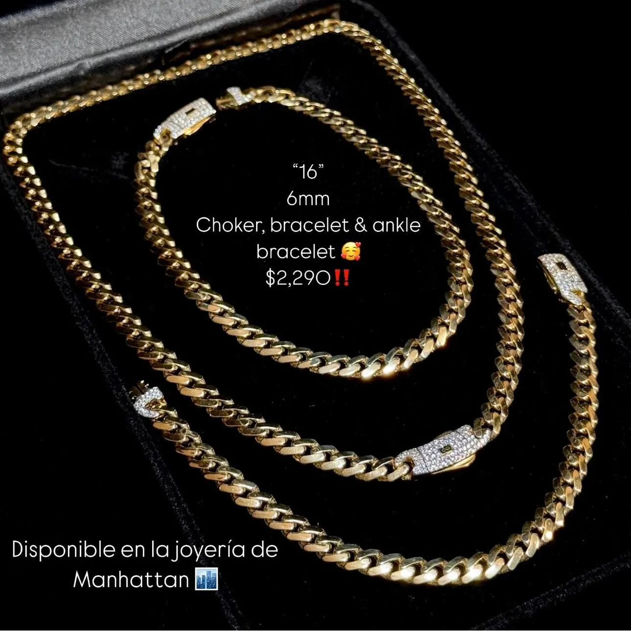 14k Hollow Cuban MONACI Choker   Bracelet   Ankle Bracelet (6MM) JTJ™