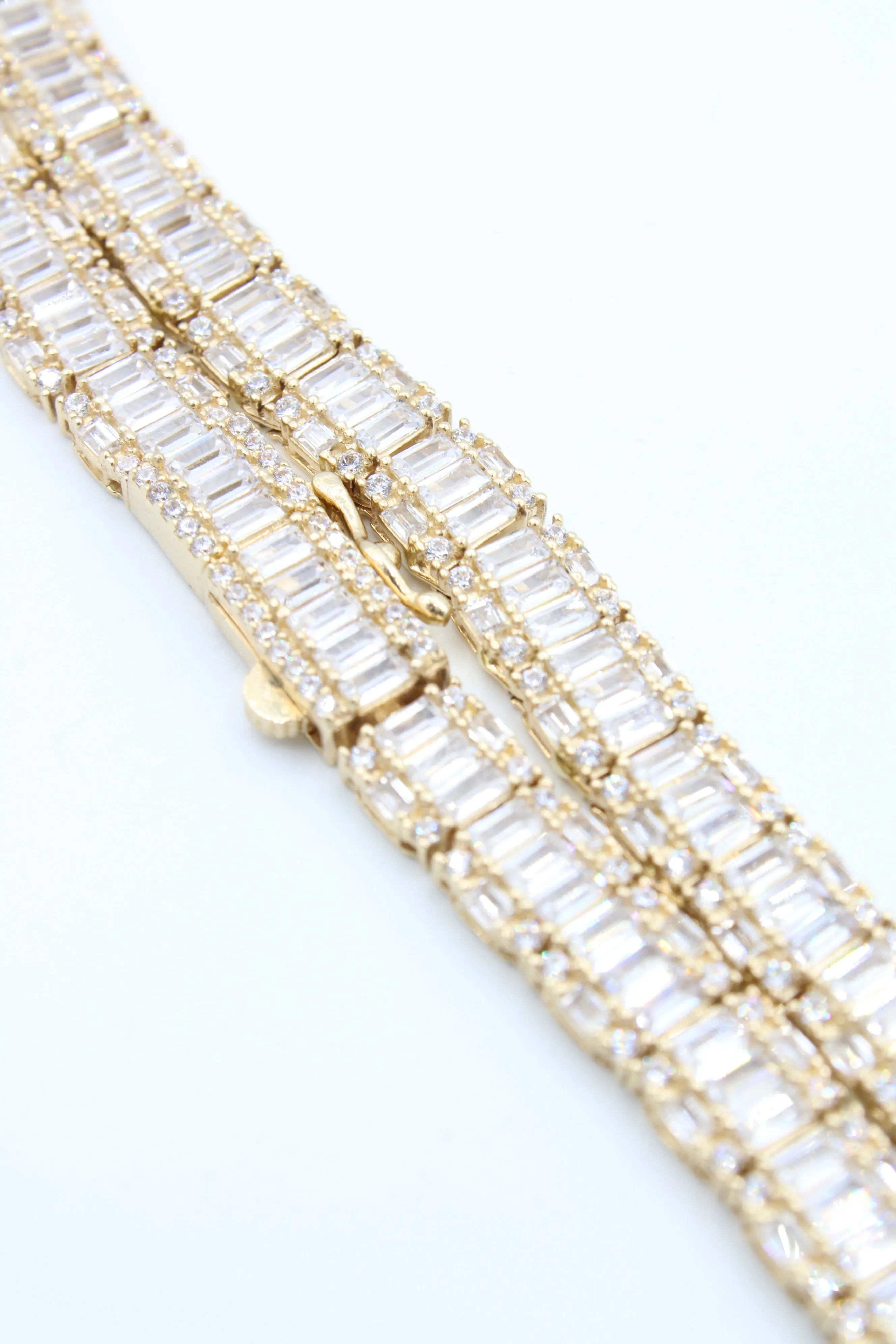 14K Tennis Chocker W/ Baguette CZ (17.5" Inches) JTJ™