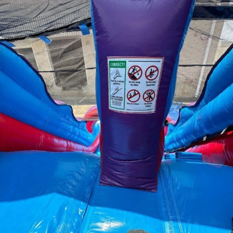 15'H Purple Water Slide Dura-Lite Wet n Dry
