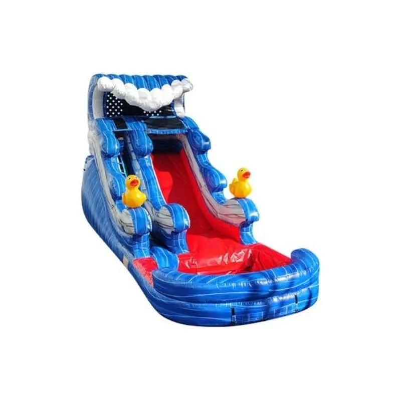 16 FTDuck Inflatable Water Slide in Blue