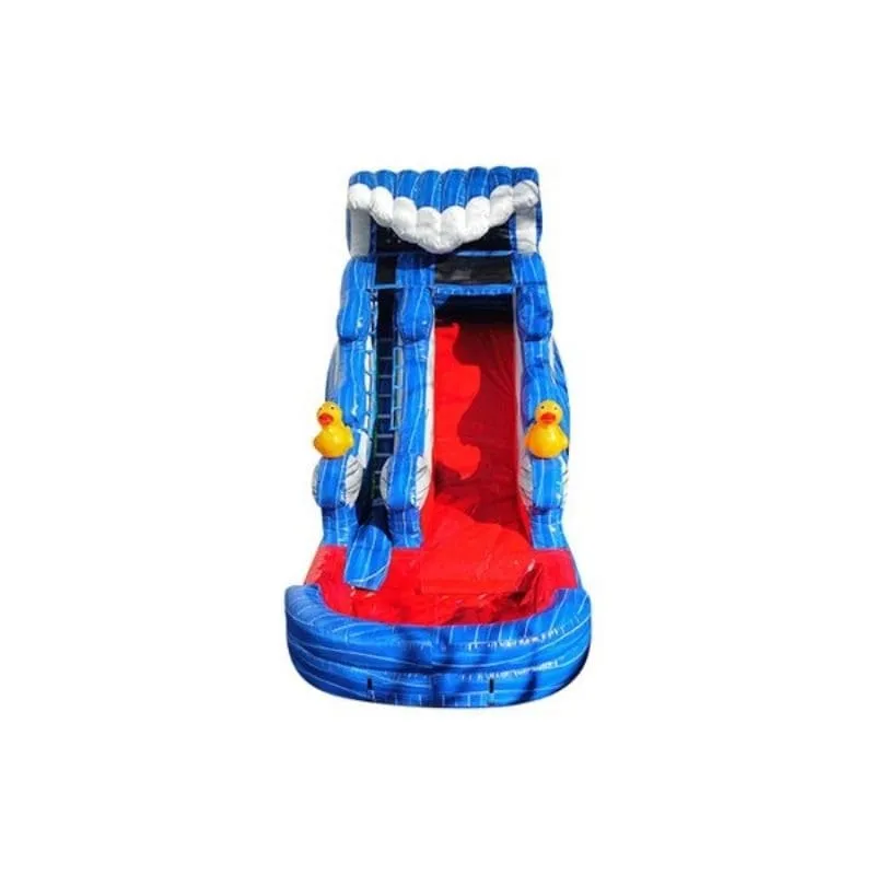 16 FTDuck Inflatable Water Slide in Blue