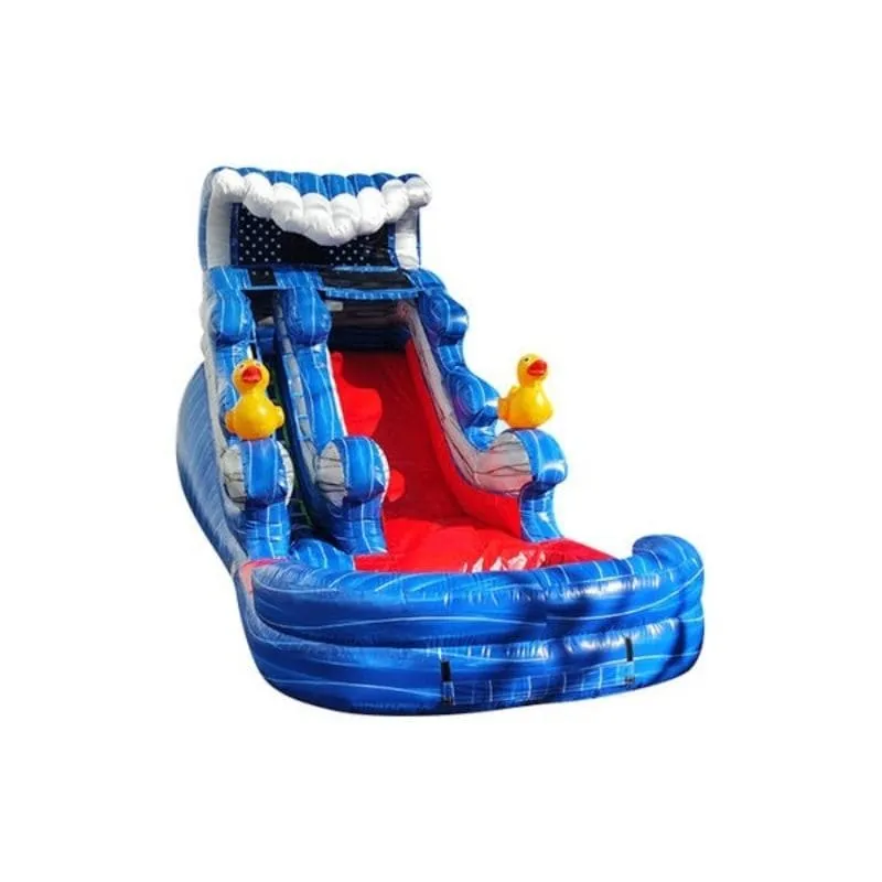 16 FTDuck Inflatable Water Slide in Blue