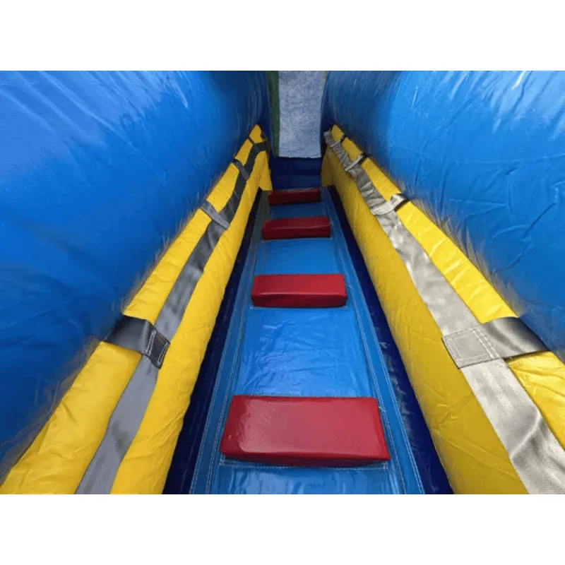 16'H Dura-Lite Green Water Slide w Detachable Pool