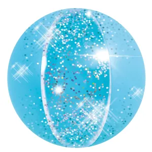 16" Blue Glitter Inflatable Beach Ball