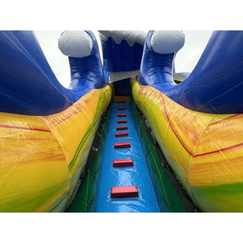 18'H Dura-Lite  Tidal Wave Slide Wet n Dry in Blue