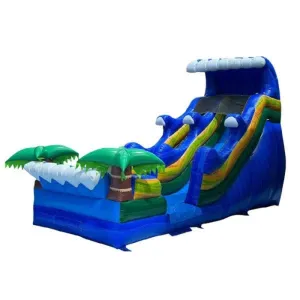 18'H Dura-Lite  Tidal Wave Slide Wet n Dry in Blue