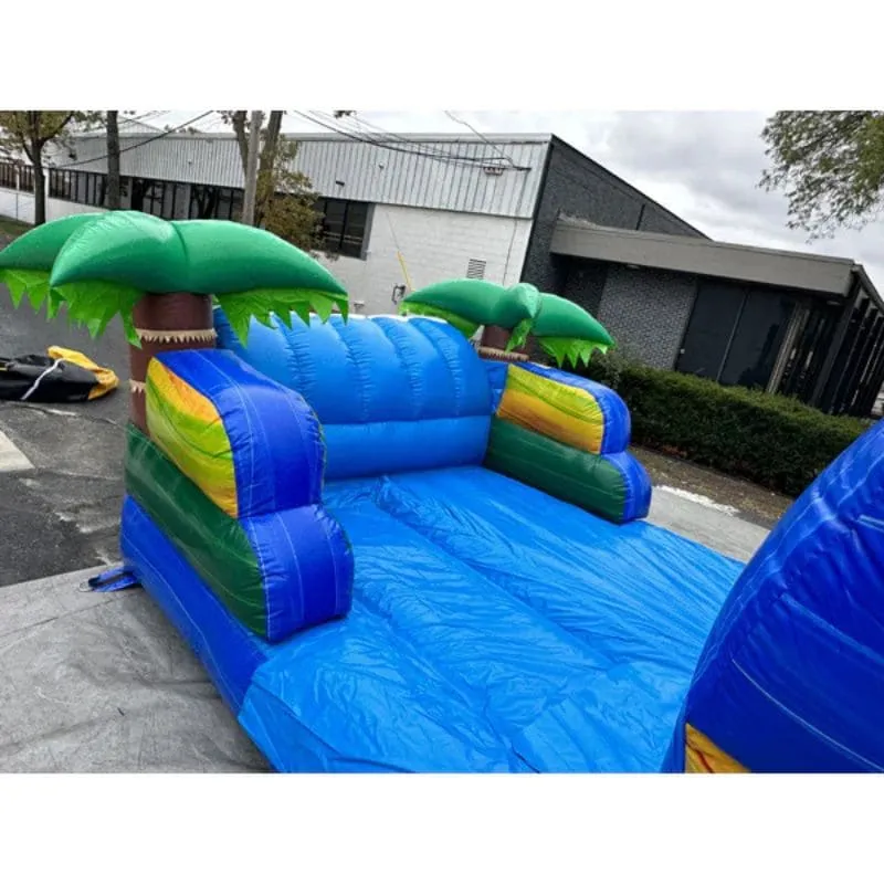 18'H Dura-Lite  Tidal Wave Slide Wet n Dry in Blue