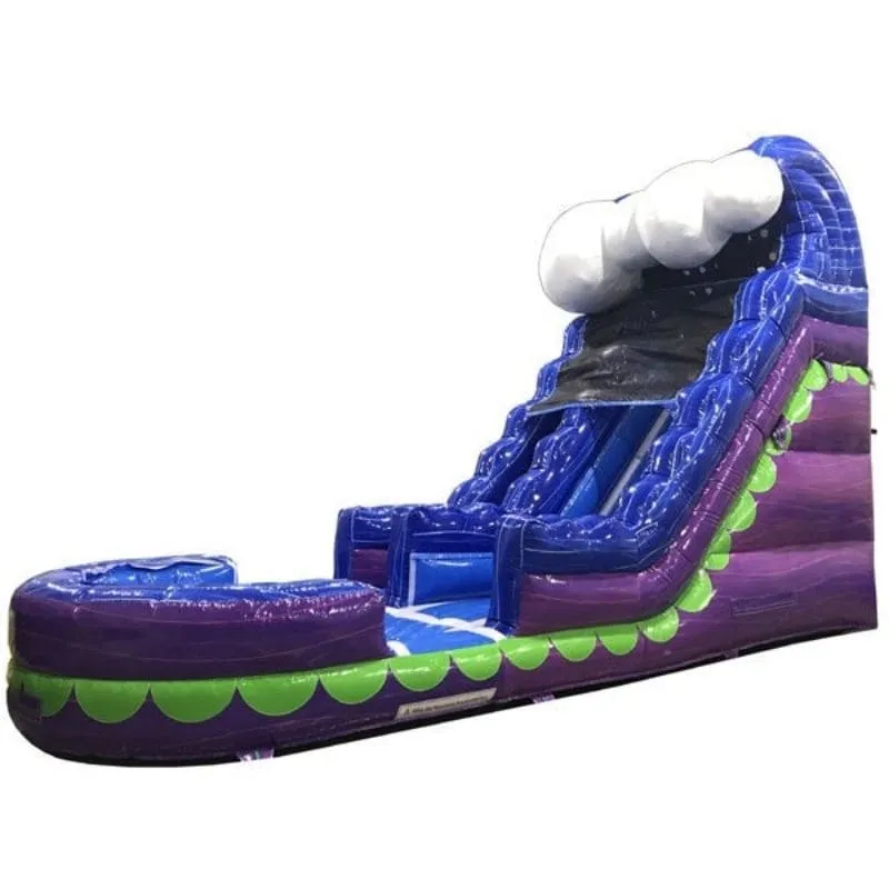 18'H Purple Slide Wet n Dry Wave Theme