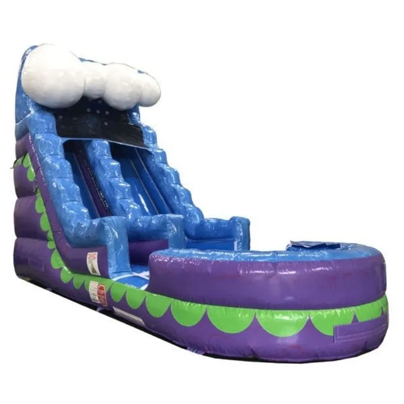18'H Purple Slide Wet n Dry Wave Theme