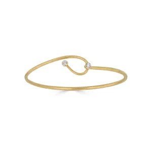 18K Gold and Diamond Lasso Bracelet