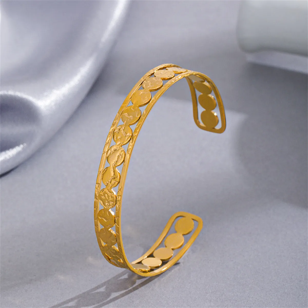 18K Gold-Plated Sequin Cuff