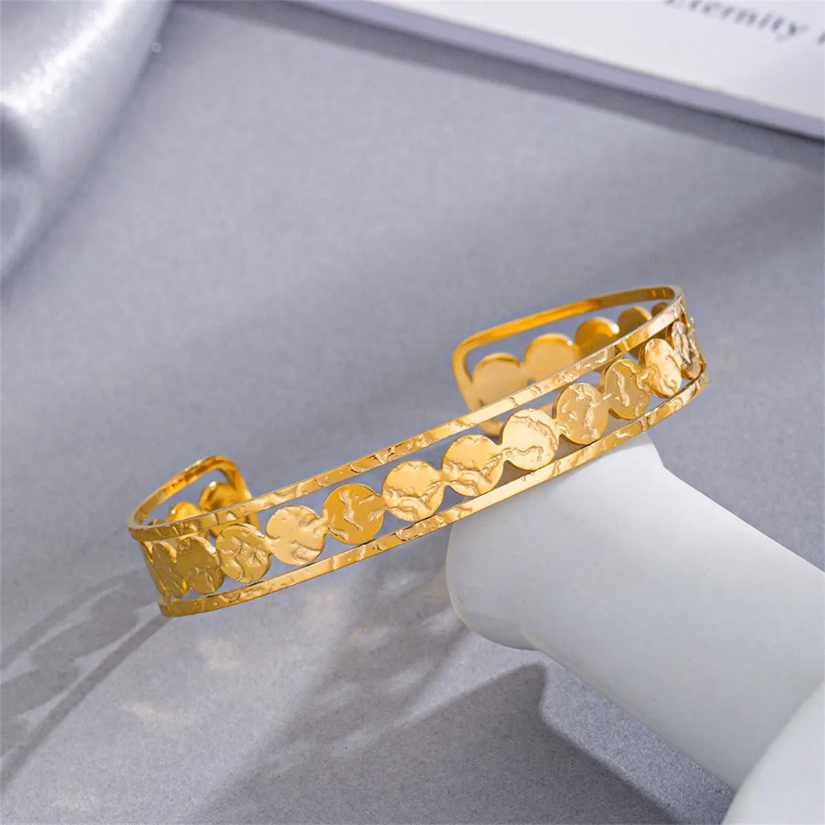 18K Gold-Plated Sequin Cuff