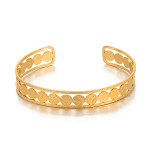 18K Gold-Plated Sequin Cuff