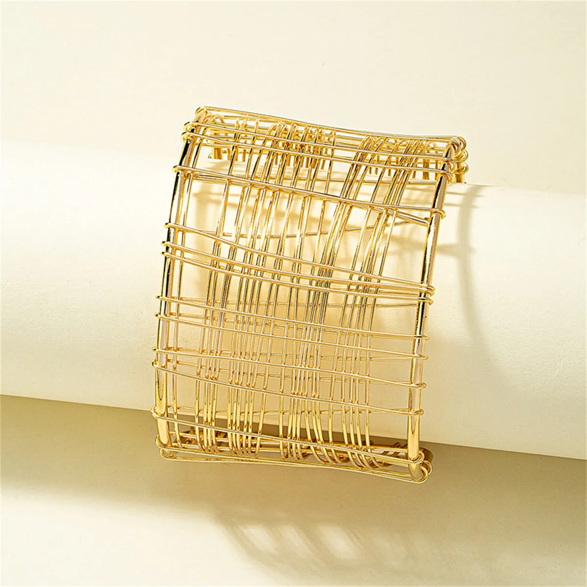 18K Gold-Plated Web Cuff