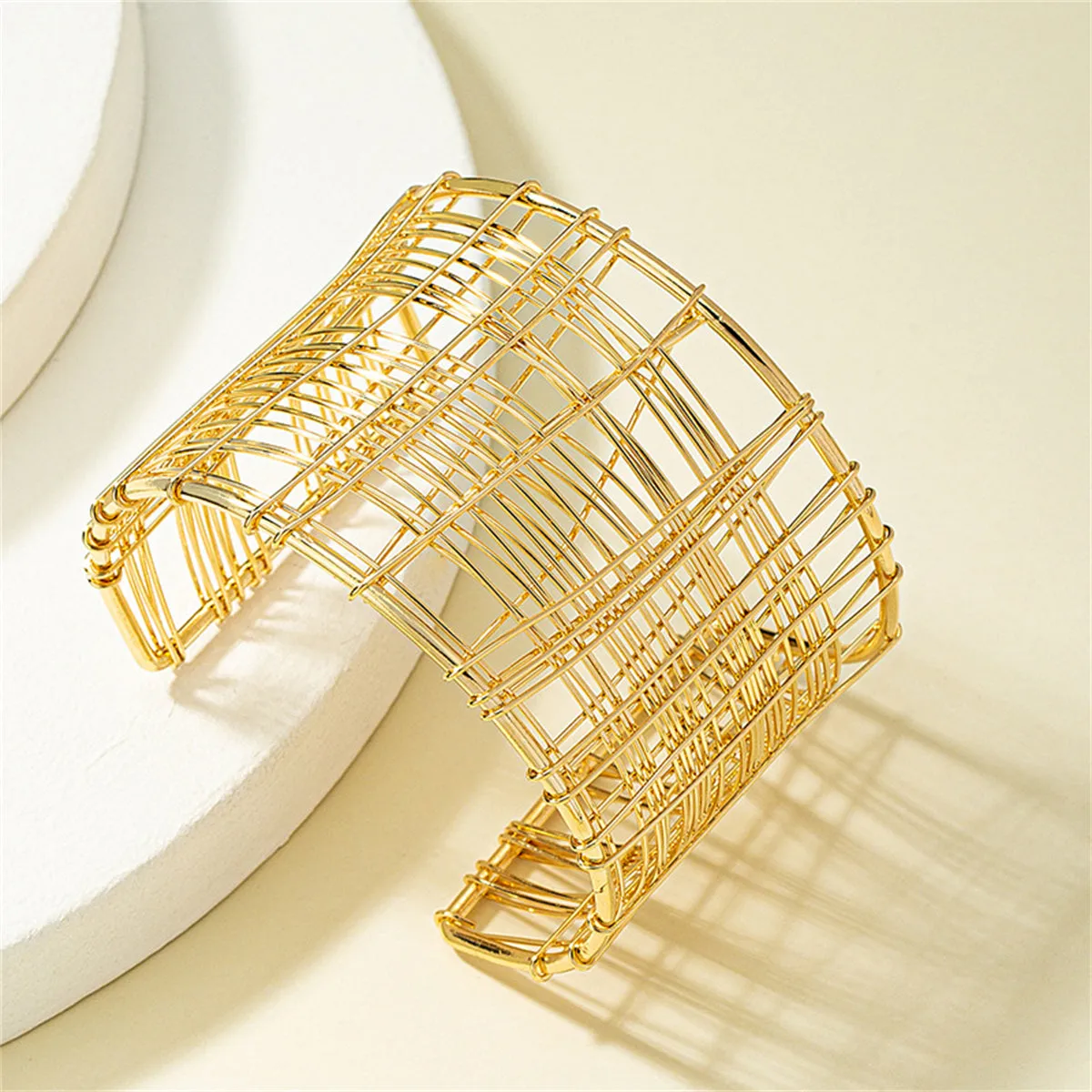 18K Gold-Plated Web Cuff