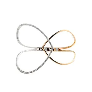 18k White & Rose Gold Diamond Cuff Bracelet