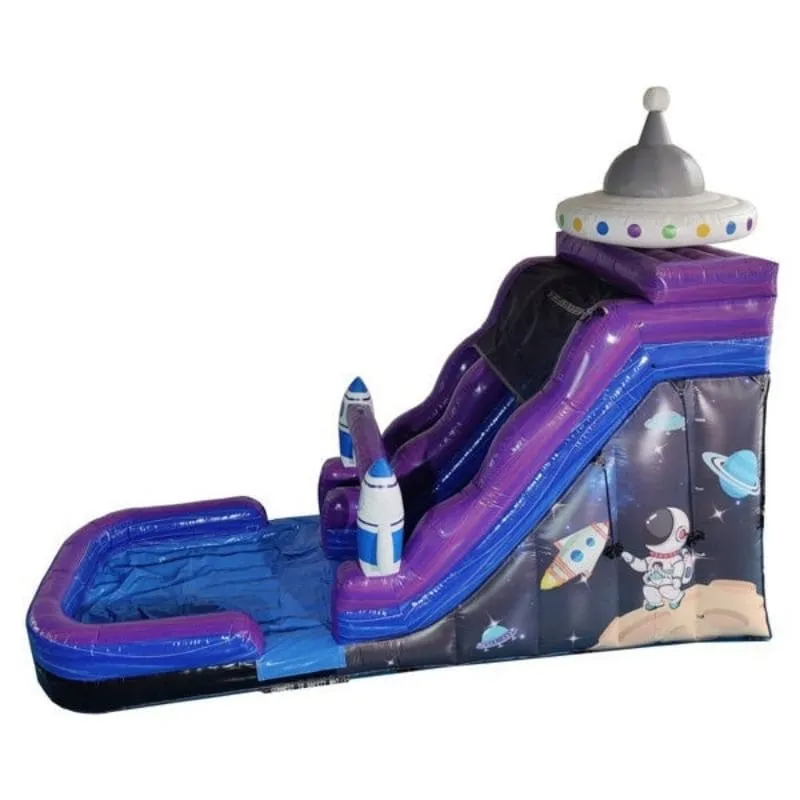 19'H Space Slide Wet n' Dry Galaxy Theme