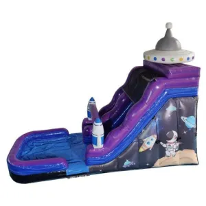 19'H Space Slide Wet n' Dry Galaxy Theme