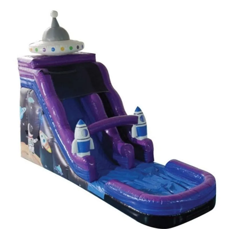19'H Space Slide Wet n' Dry Galaxy Theme