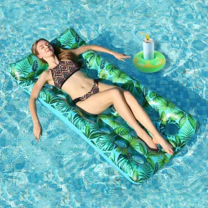 2-Pack Inflatable Pool Floats with Headrest