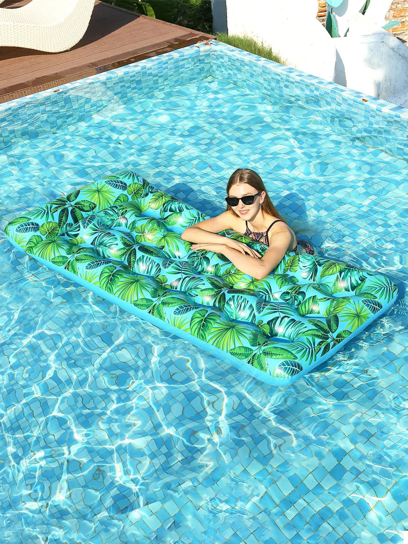 2-Pack Inflatable Pool Floats with Headrest