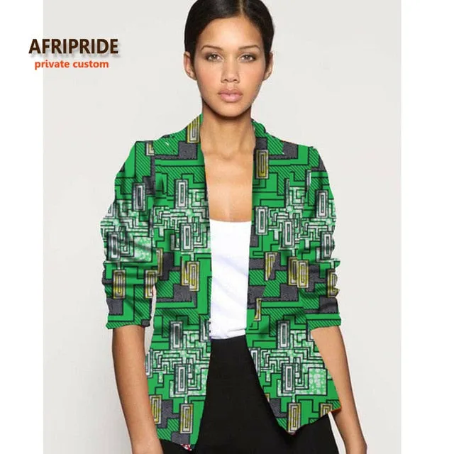 2018 afrcian clothes for women fashion jacket new pattern fabrics coat african femme clothing cotton plus size A722404