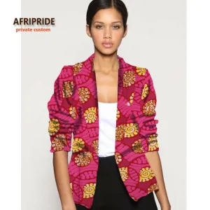 2018 afrcian clothes for women fashion jacket new pattern fabrics coat african femme clothing cotton plus size A722404
