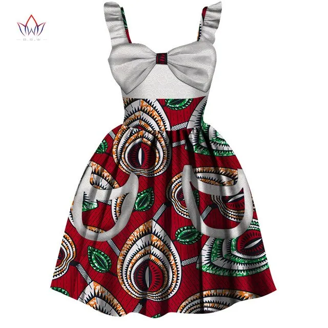 2019 African Women Clothing kids dashiki Traditional cotton Dresses Matching Africa Print dresses Children Summer BRW WYT306