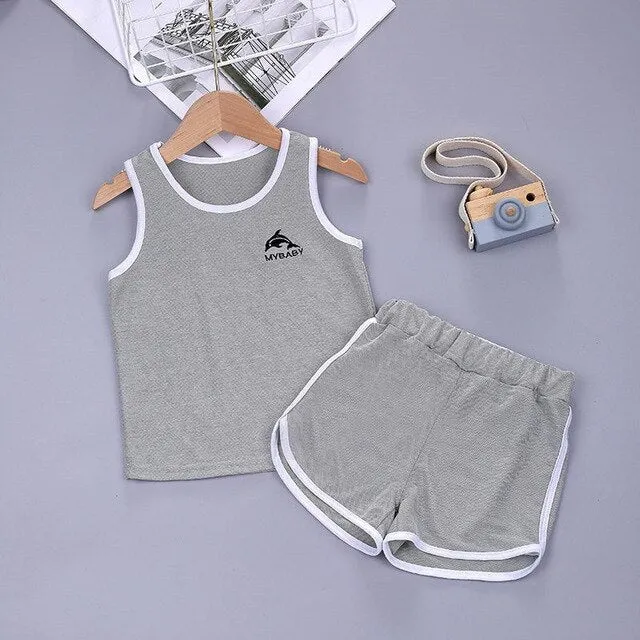 2pc Toddlers Casual Sleeveless Outfit