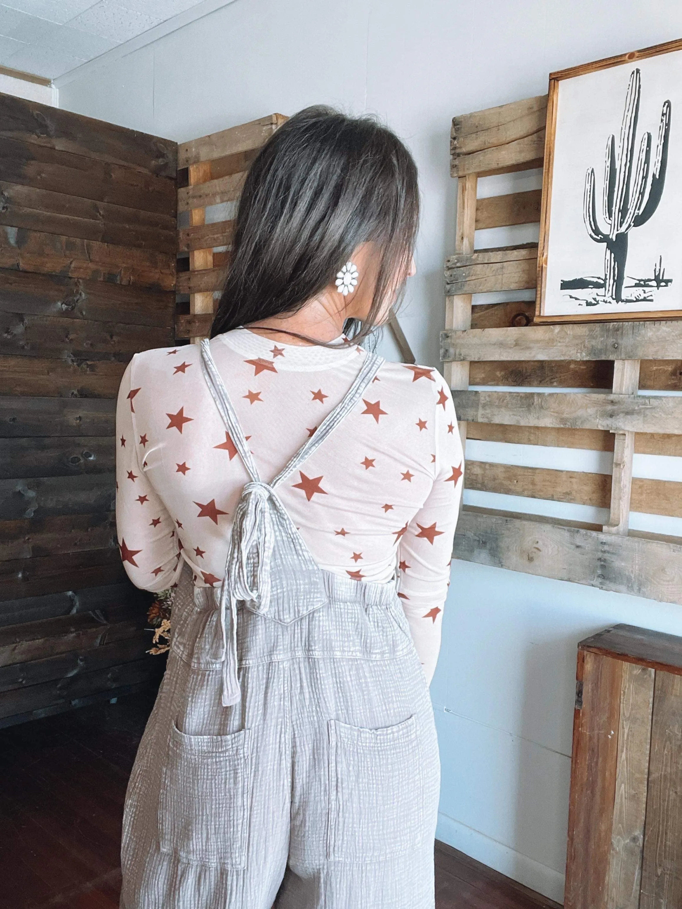 41075  MUSHROOM MINERAL WASH JUMPSUIT