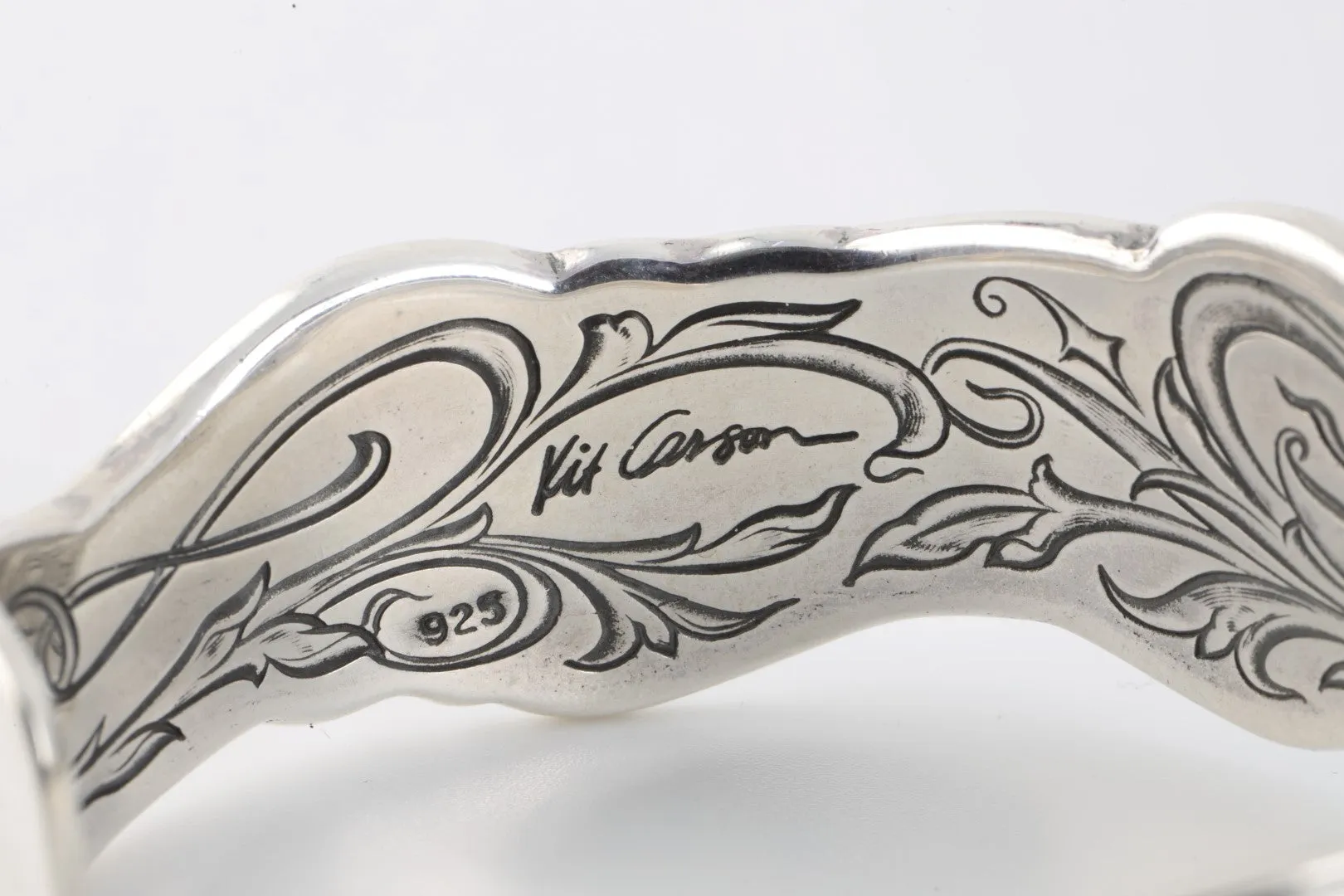 6.5" Kit Carson 925 Silver Vintage Cuff Bracelet (48.75g.)