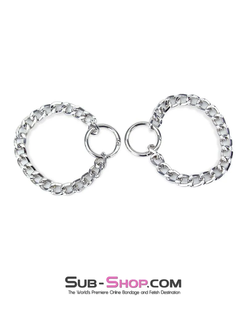 7399RS      Jeweled Chain Wrist or Ankle Cuffs