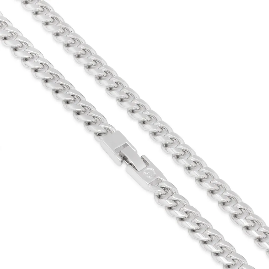 8mm Miami Cuban Link Chain Choker Set