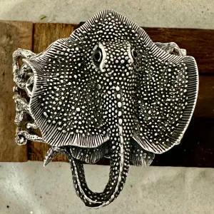 925 Sterling Silver Sting Ray Cuff Bracelet