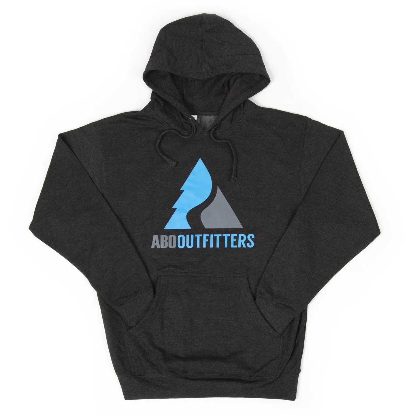 ABO Outfitters Hoodie Dark Charcoal Columbia Blue