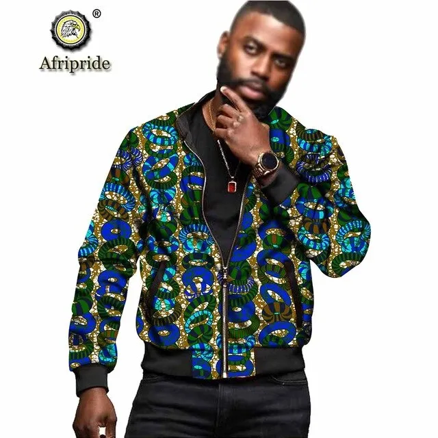 African Dashiki Print Men's Jacket