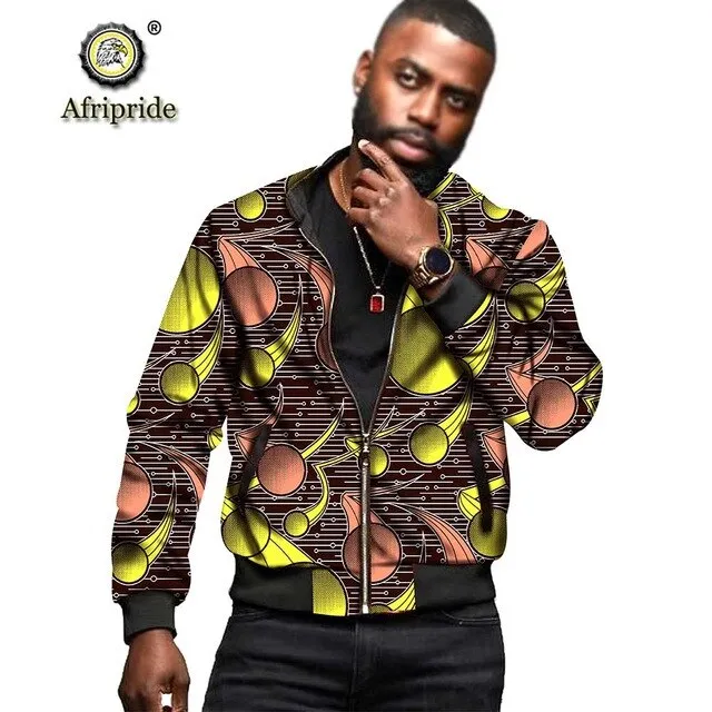 African Dashiki Print Men's Jacket