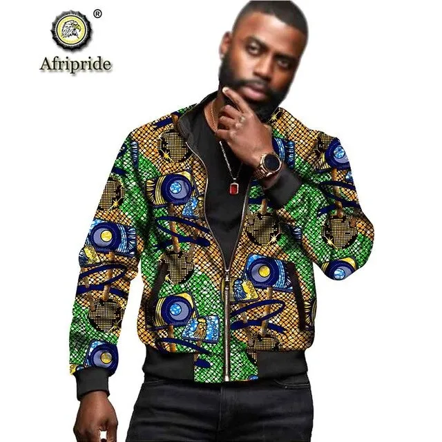 African Dashiki Print Men's Jacket