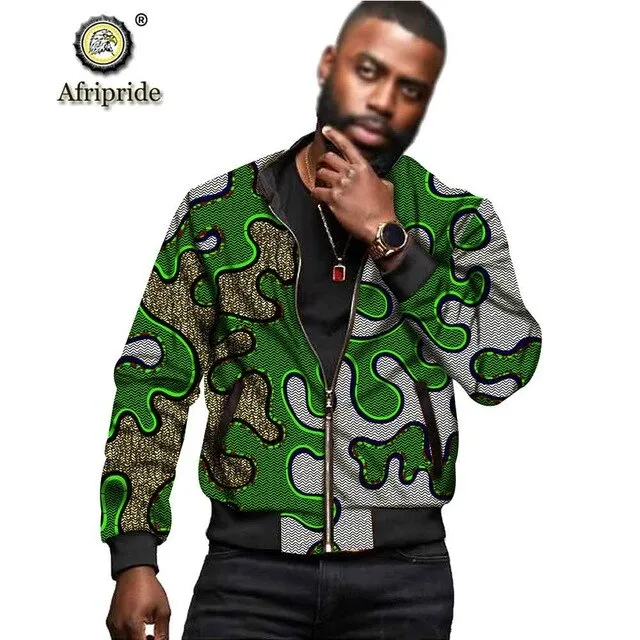 African Dashiki Print Men's Jacket